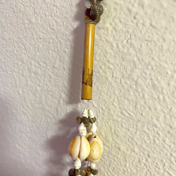 Seashell Bamboo Hanging Plant Holder Macrame Shell Braided Pot Hanger Boho - Picture 6 of 11